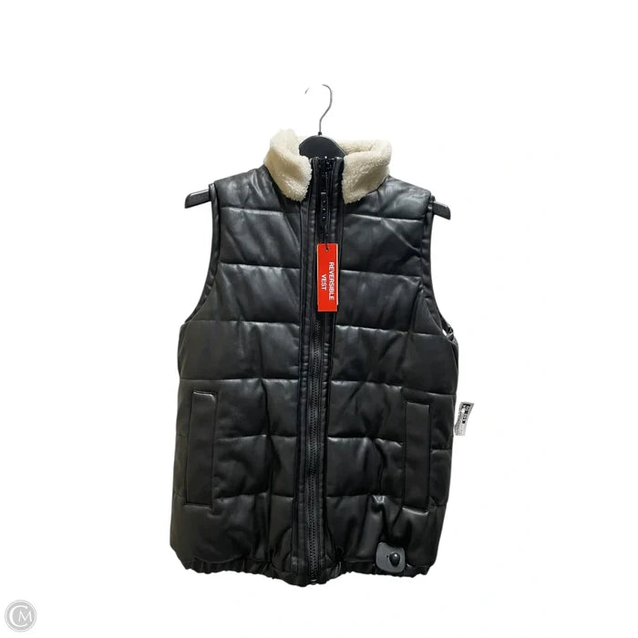 Vest Designer By Rebecca Minkoff In Black, Size: M